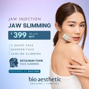 Jaw botulinum toxin treatment Singapore promotion