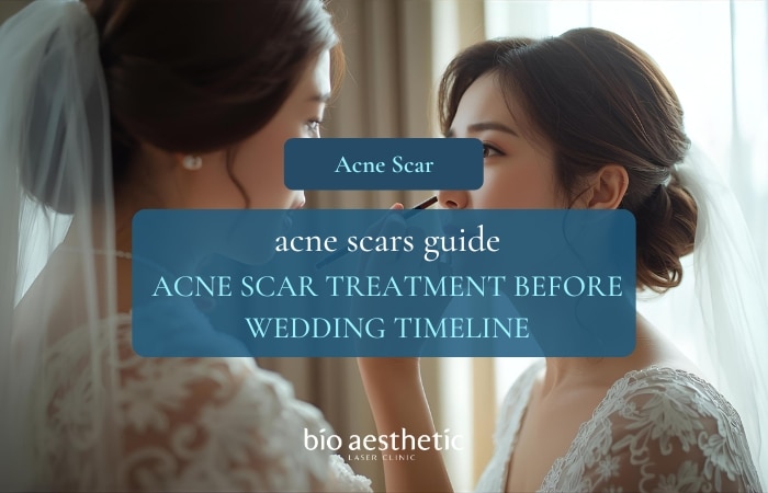 acne scar treatment before wedding timeline