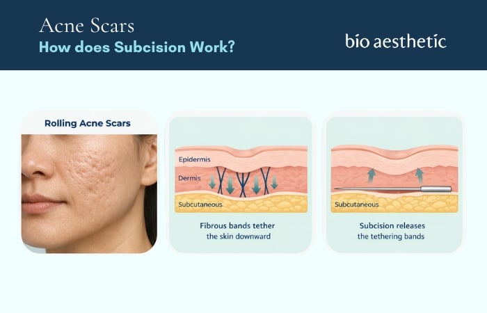 Why Rolling (Tethered) Scars Rarely Improve Without Subcision
