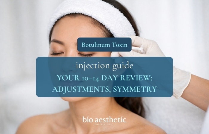 botulinum toxin botox 10 - 14 days review , adjustments and symmetry