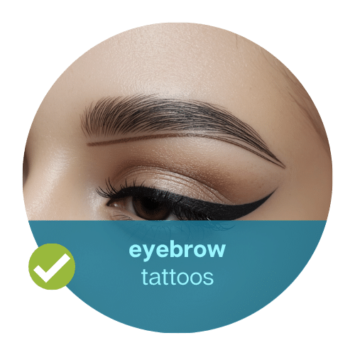 Eyebrow tattoo removal