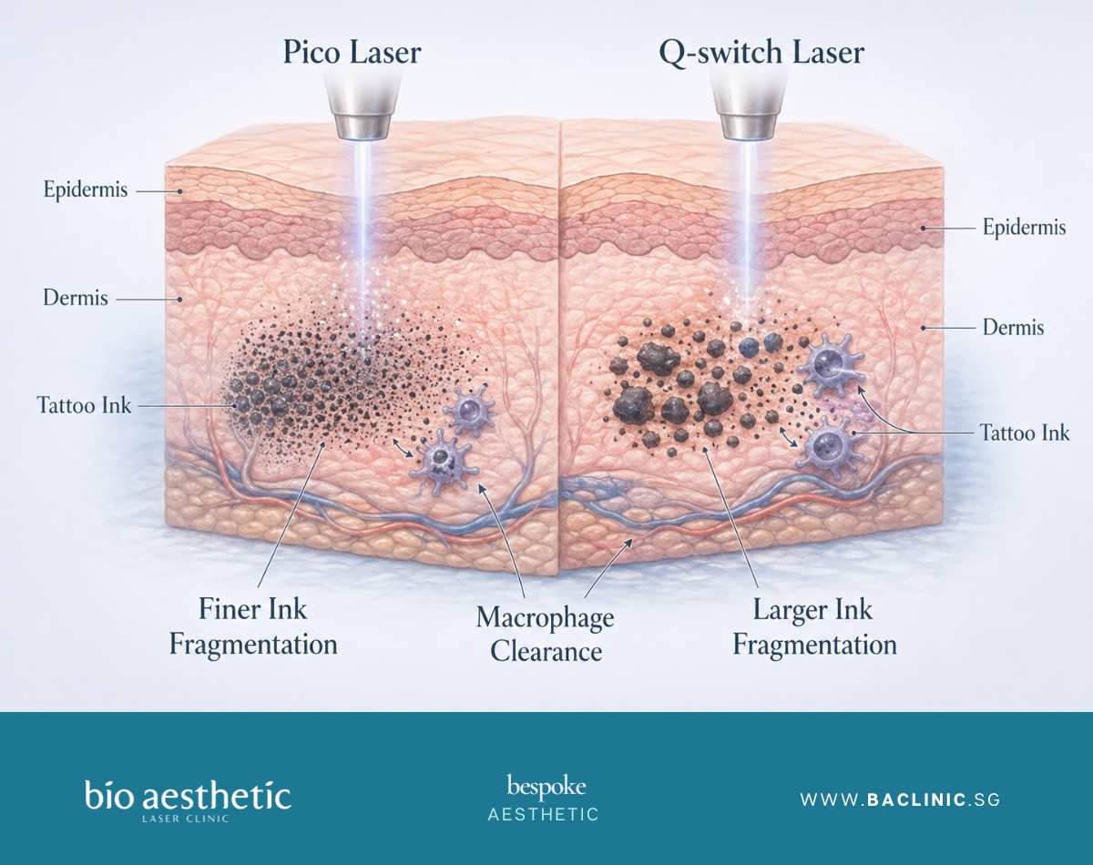 Fotona StarWalker Pico and Q-Switch tattoo removal treatment planning